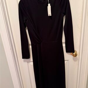 Vince Classic Black Long Sleeve Dress